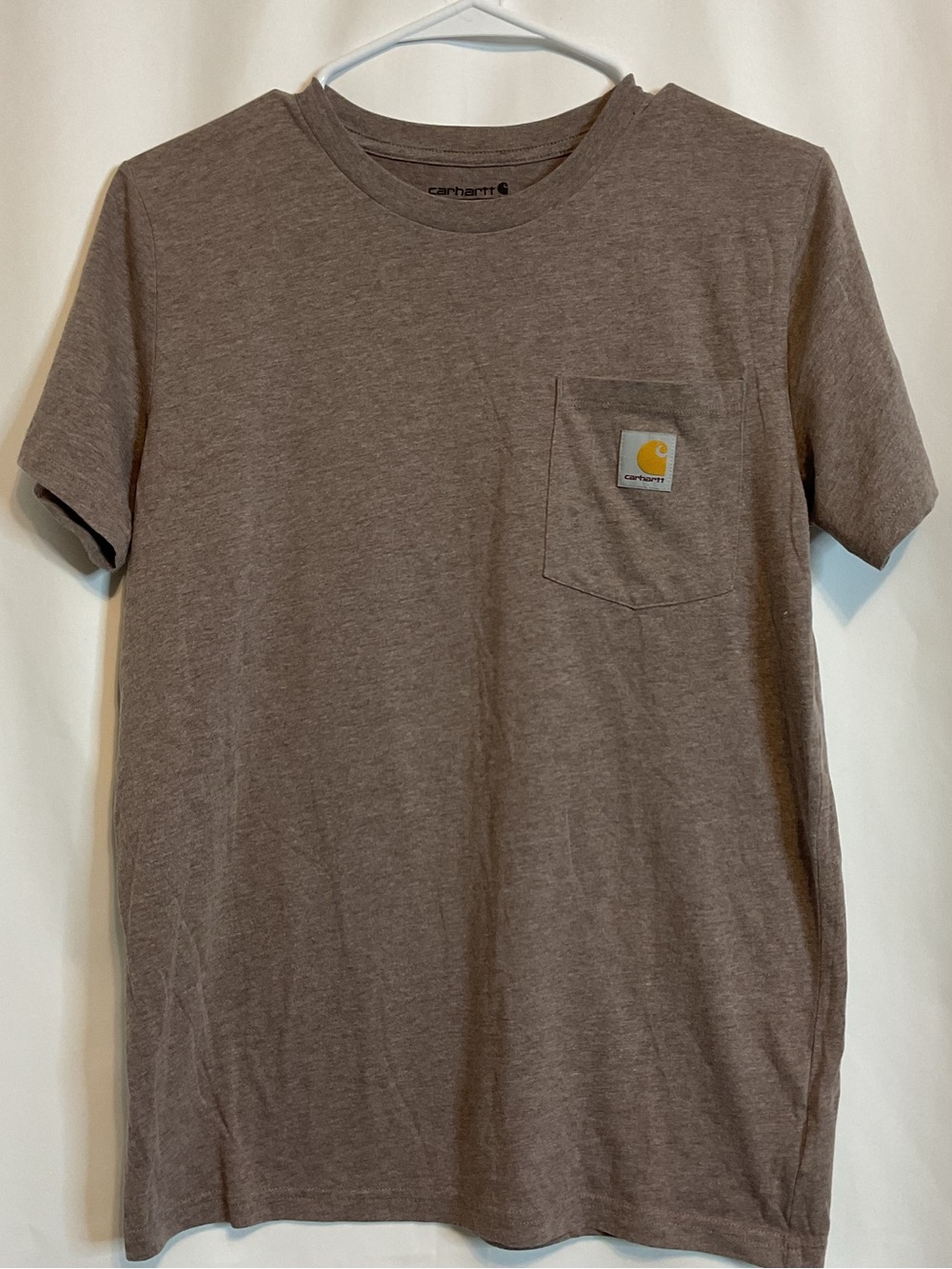 Carhartt boys 14-16 large light brown tshirt